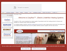 Tablet Screenshot of cosyfloor.com